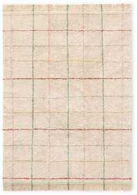 Krémszínű mosható kézi szövésű pamut szőnyeg 90x130 cm Color Lines – Lorena Canals