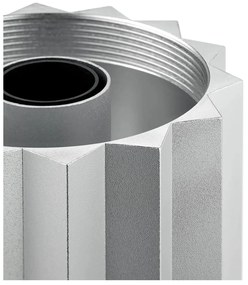 Ezüstszínű-zsályaszínű dimmelhető asztali lámpa textil búrával (magasság 36 cm) Taite – Blomus