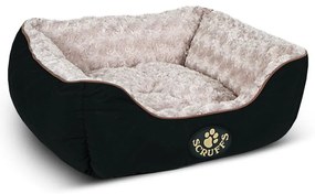 Fekete plüss fekhely kutyáknak 50x60 cm Scruffs Wilton M – Plaček Pet Products