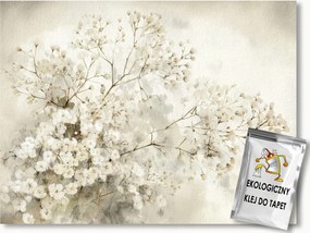 Fotótapéta Flizelina Természet Virágok Gipsz Retro Vintage 368x254 ragasztó