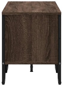 barna tölgy színű szerelt fa TV-szekrény 122 x 34 x 41 cm