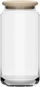 Üvegtégely, tároló fedővel L 20 cm