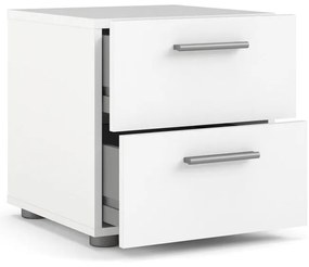 Fehér éjjeliszekrény Pepe - Tvilum