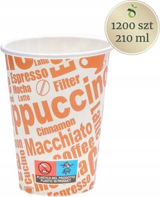 1200 db-os cappucino mintás kávés papírpohár