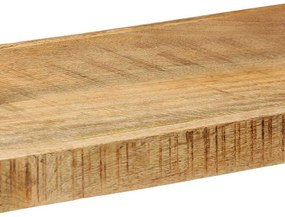 fali polc 110x33x45 cm tömör nyersfa Mango