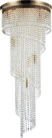 Maytoni glamour klasszikus kristály mennyezeti lámpa cascade antik arany mydia522-cl-12-g