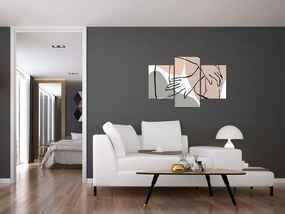 Kép - Női test vonal művészet N⁰2 (90x60 cm)