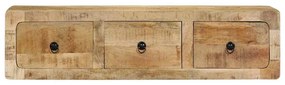 tömör nyers mangófa falra szerelhető TV-szekrény 100x32x25 cm