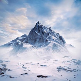 Művészeti fotózás Mountain peak scene, grandeduc, (40 x 40 cm)