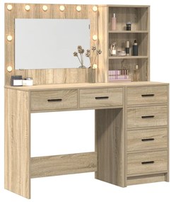 Öltözködőasztal fiókkal Barna 78.5 x 41 x 135 cm Faanyag