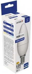 LED izzó, E14, gyertya, 6,5W, 806lm, 6400K, AVIDE (AVLED035)