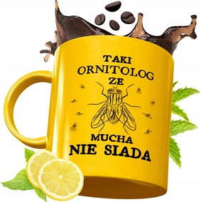 Prémium Arany Bögre Ornitológusnak Ajándék Nyomtatott Fotóval