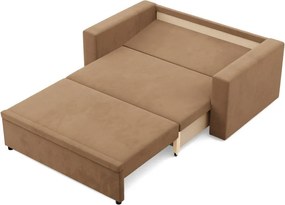 Zeus kanapé, szövet anyag, hab töltet, egyenes kartámasz, barna