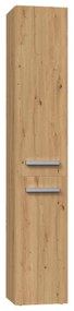 Shannan Nel IV fürdőszoba szekrény, 31x174x30 cm, tölgy