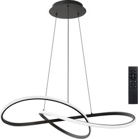 Brilagi - LED dimmelhető kábeles csillár INFINITY LED/80W/230V 80x80 cm fekete + távirányító