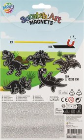 Dinoszaurusz Rawr scratch képkarcoló készlet mágnessel