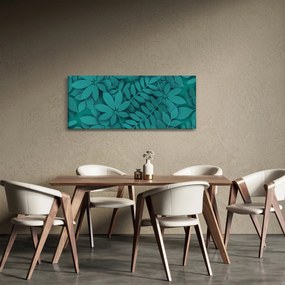 Kép - Türkiz levelek (120x50 cm)