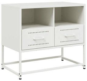 fehér acél TV-szekrény 68 x 39 x 60,5 cm