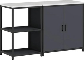 vidaXL Konyhai Tároló Készlet 2 pcs Antracit Hidegen hengerelt acél
