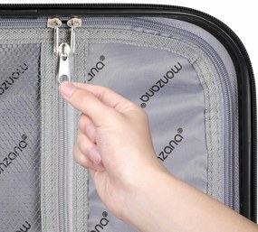 monzana® Fekete 4 részes utazóbőröndök készlete