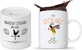 Asztalos Készlet Ajándék Bögre Persely fényképes nyomtatással