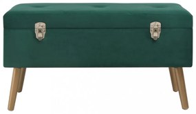 zöld bársonypad tárolórekesszel 80 cm