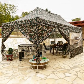 INSTENT PRO Kerti pavilon Woodland 3 x 6 m + 4 oldalfal