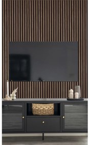 Akusztikus panel, fa furnér, dió, dió hatású 240x60x2,2 cm