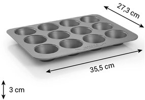 Fém muffin sütőforma 35,5x27 cm Compact – Tescoma