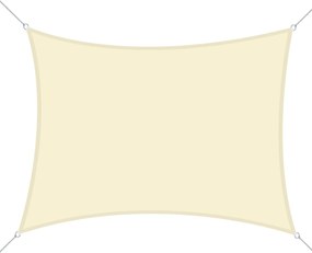 Outsunny Téglalap Alakú Napernyő 4x6m Teraszra, Kertbe, Kempinghez UV Védelemmel, Poliészter Krém Színben | Aosom