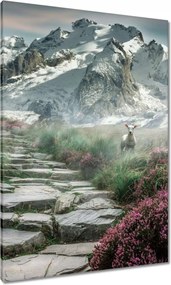 Vászonkép 70x100 Hegyi kilátás Tájkép Köd