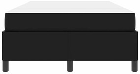 Ágykeret matraccal matracmal Fekete 120 x 190 cm Műbőr