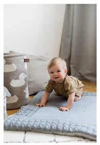 Mat szürke pamut játszószőnyeg, 70 x 90 cm - Kindsgut