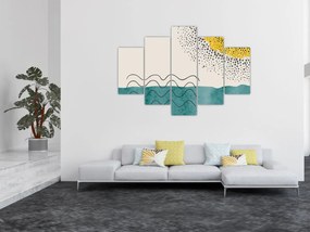 Kép - Absztrakt festmény a strandról N⁰1 (150x105 cm)