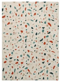 Krémszínű mosható kézi szövésű pamut szőnyeg 140x200 cm Terrazzo Marble – Lorena Canals