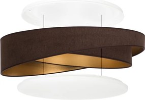 BRILAGI - LED mennyezeti lámpatest VELVET TWIST LED/24W/230V 4000K Ø 55 cm barna/arany