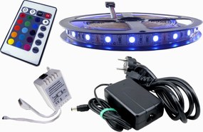 Led szalag szett 300 Smd Rgb 5050 vezérlő 5m