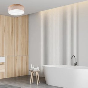 Brilagi - LED mennyezeti lámpa BELLADONNA 3xE27/15W/230V, 50 cm, bézs/dub