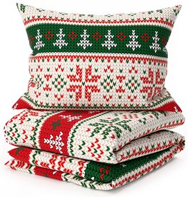 Mikroszálas ágyneműhuzat FROSTED CHRISTMAS színes Ágyneműhuzat mérete: 70 x 90 cm | 140 x 220 cm