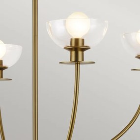 Alora Mood ALM-SYLVIA4-BG-CL - SYLVIA rúdos csillár 4xE14/40W/230V, arany