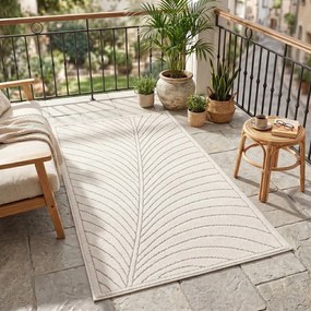 Krémszínű kültéri-beltéri futószőnyeg 80x250 cm Nova 1204 – Ayyildiz Carpets