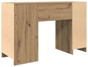 kézműves tölgy színű szerelt fa íróasztal 120x42x76 cm