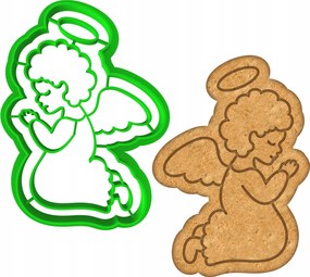 Húsvéti Forma Mézeskalács lyukasztó Húsvétra Angyalka 8cm