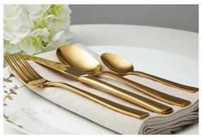 Aranyszínű rozsdamentes acél evőeszköz készlet 16 db-os Avie – Premier Housewares