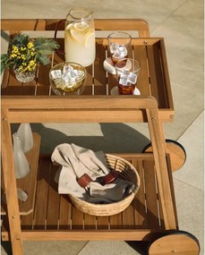 Akácfa zsúrkocsi 55x73 cm Felisa – Kave Home