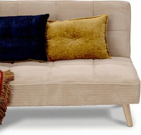 Háromszemélyes kihúzható kanapé, bézs, kordbársony szövet, ASB-C3030 CRM6