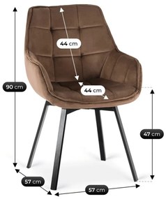 Barna Bársony Forgószék LUNA