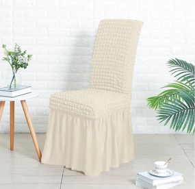 SzékSzoknya teljes székre (seersucker, törtfehér)