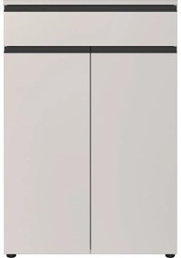 Krémszínű szekrény 81x120 cm Bedano – Germania