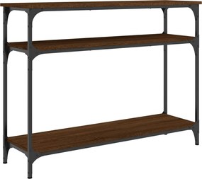 vidaXL barna tölgyszínű szerelt fa tálalóasztal 100x29x75 cm